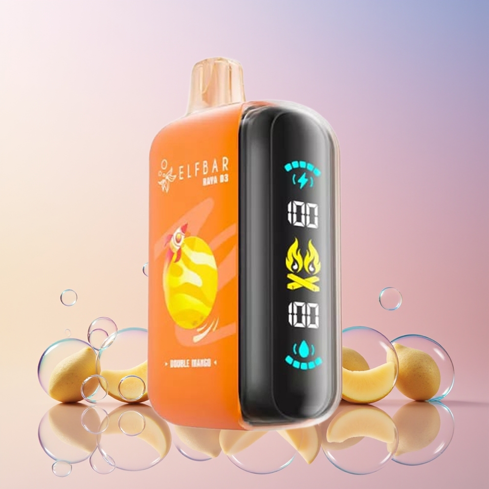 ELF BAR RAYA D3 25000 Puffs Finland tukku Akku: 850mAh, ladattava Nestemäärä: 23ml, esitäytetty