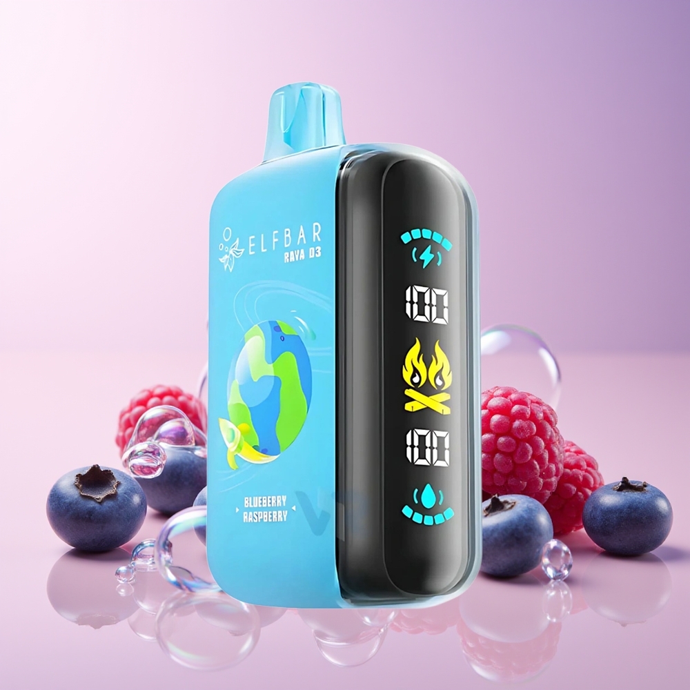 ELF BAR RAYA D3 Finland tukku 25000 Puffs 23ml esitäytetty 5% nikotiinia Mustikka-vadelma