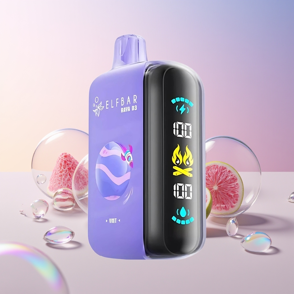 ELF BAR RAYA D3 Finland tukku 25000 Puffs Akku: 850mAh, 23ml täytetty nestemäärä