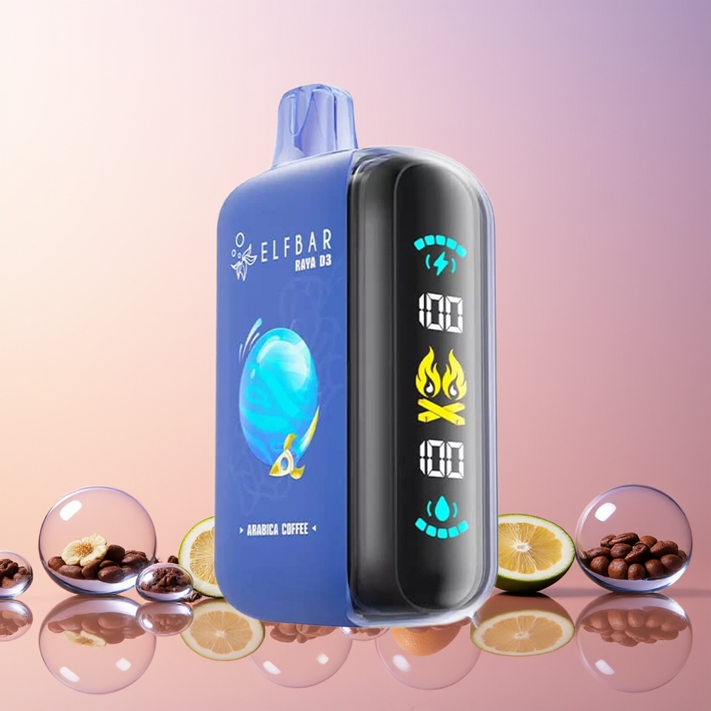 ELF BAR RAYA D3 Finland tukku 25000 Puffs Akku: 850mAh, ladattava E-neste: 23ml