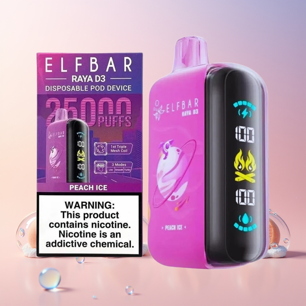 ELF BAR RAYA D3 Finland tukku 25000 Puffs Ladattava 23ml esitäytetty