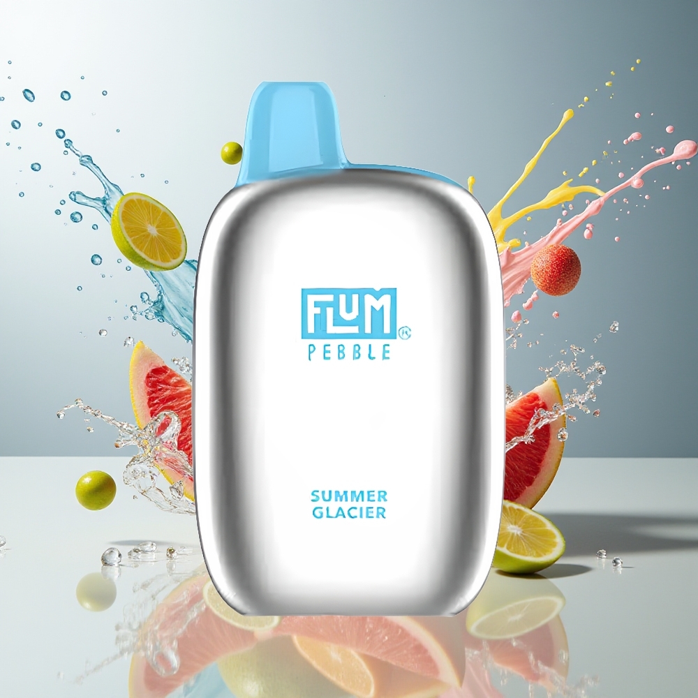 Finland tukku Flum Pebble 6000 - 6000 savutusta, 10ml nestemäärä, Type-C Laturi Kesäjäätelö