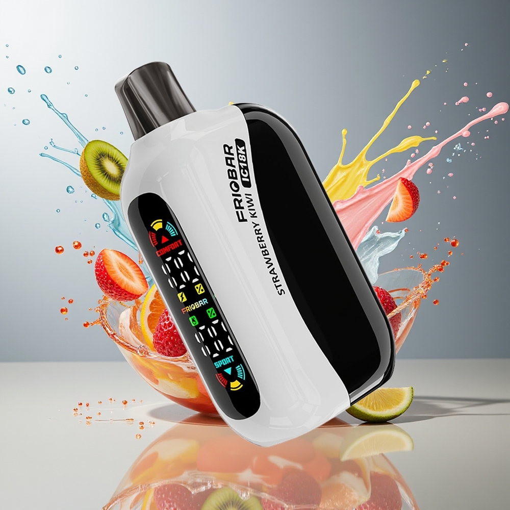 Finland tukku FRIOBAR IC18K 18000 Kertakäyttöinen Vape 18ml (nestetilavuus) 18000 savutusta 50 tai 20mg/ml (nikotiinipitoisuus)