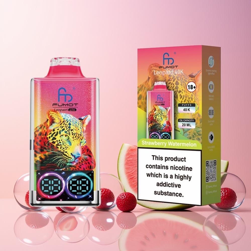 Finland tukku Fumot Leopard 40K Puffs 700mAh Akku 40000 Tupakkaa Type-C Lataus