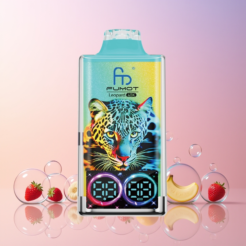 Finland tukku Fumot Leopard 40K Puffs Disposable Vape - 40000 Puffia, 700mAh Akku, Type-C Lataus
