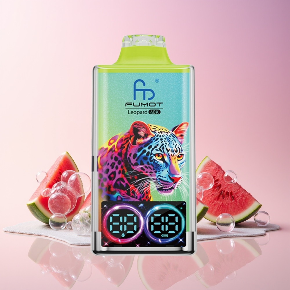 Finland tukku Fumot Leopard 40K Puffs Disposable Vape - 40000 Tupakkaa, 700mAh Akku, Type-C Lataus