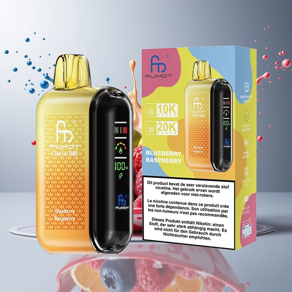 Finland tukku Fumot Tornado 20000 Puffia 20ml Nestekapasiteetti 850mAh Akku