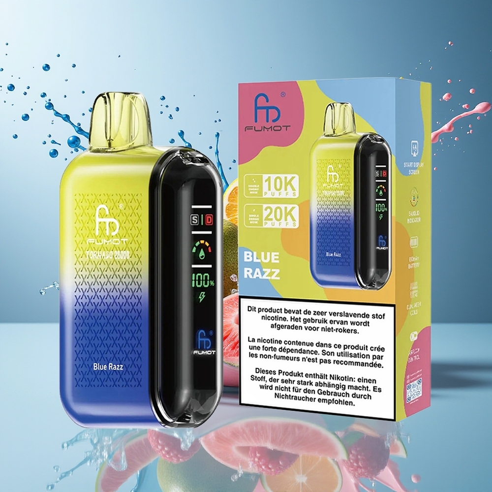 Finland tukku Fumot Tornado 20000 Puffs 20ml Nestemäki 850mAh Akku