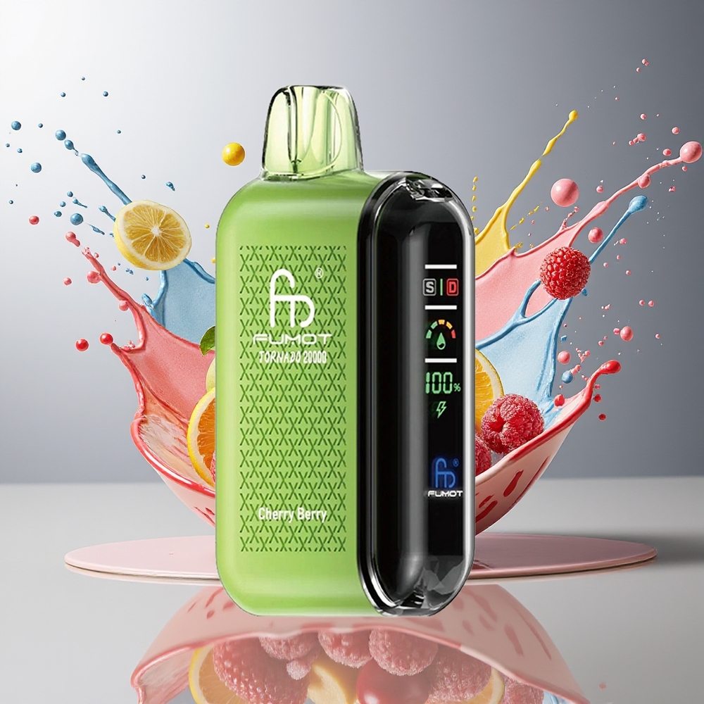 Finland tukku Fumot Tornado 20000 Puffs 850mAh Ladattava Akku 20ml Nestekapasiteetti