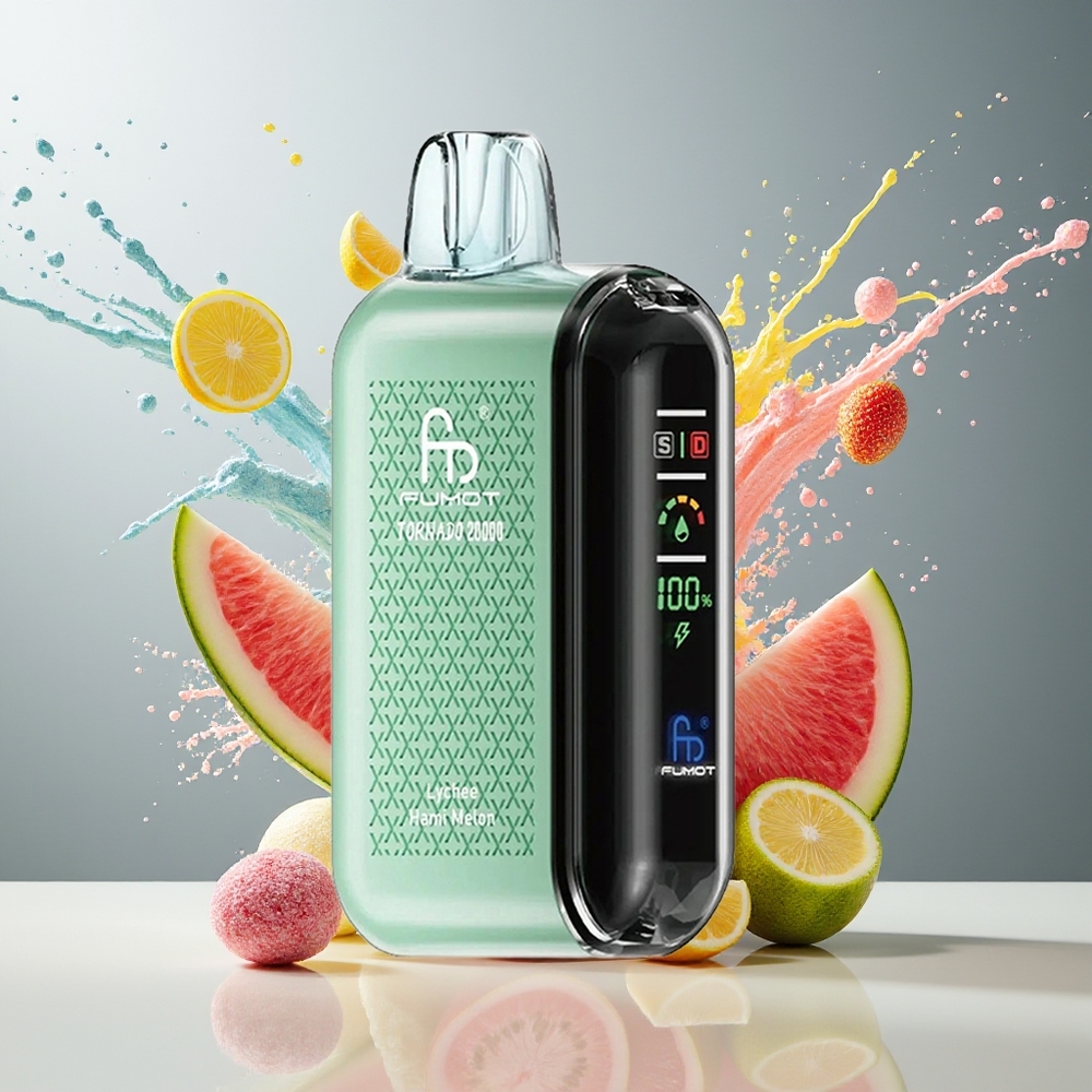 Finland tukku Fumot Tornado 20000 Puffs Dual Mesh Coil 20ml E-liuoskapasiteetti 850mAh Akku