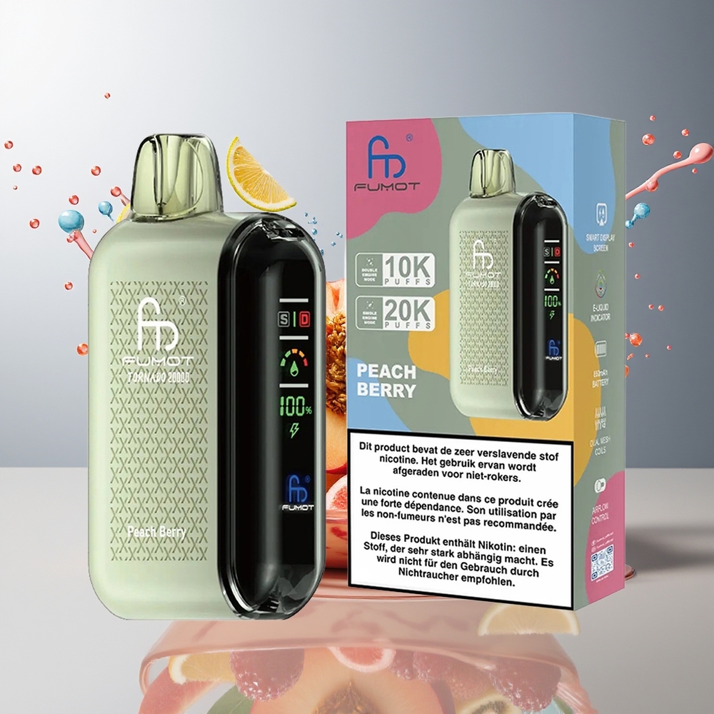 Finland tukku Fumot Tornado 20000 Puffs Dual Mesh Coil 20ml E-nestekapasiteetti