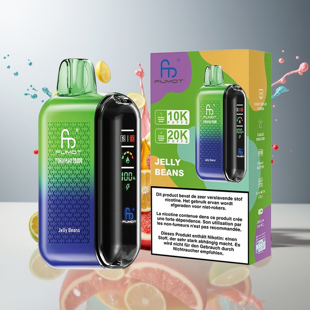 Finland tukku Fumot Tornado 20000 Puffs Dual Mesh Coil 20ml E-nestetilavuus