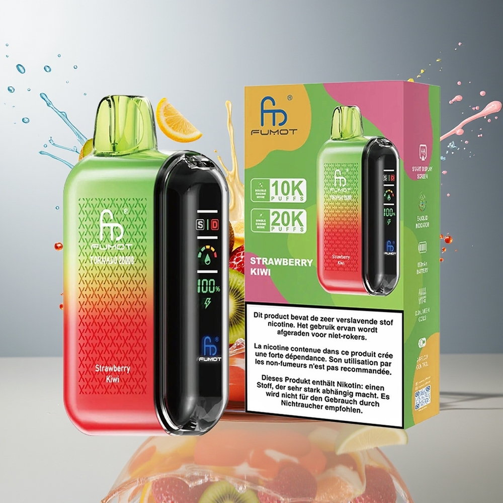 Finland tukku Fumot Tornado 20000 Puhallus Dual Mesh Käämi 20ml Nestemäys