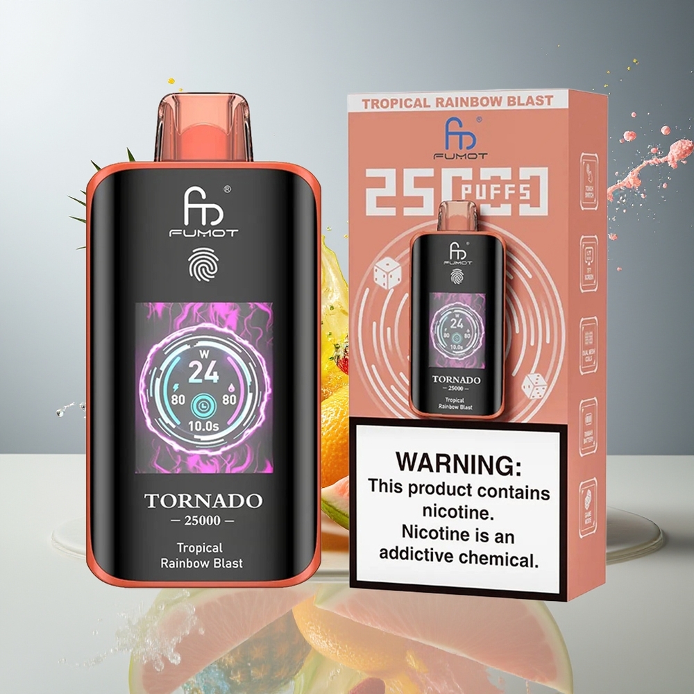 Finland tukku Fumot Tornado 25000 Puffs, 20ml Esitäytetty nestee, 700mAh Ladattava akku
