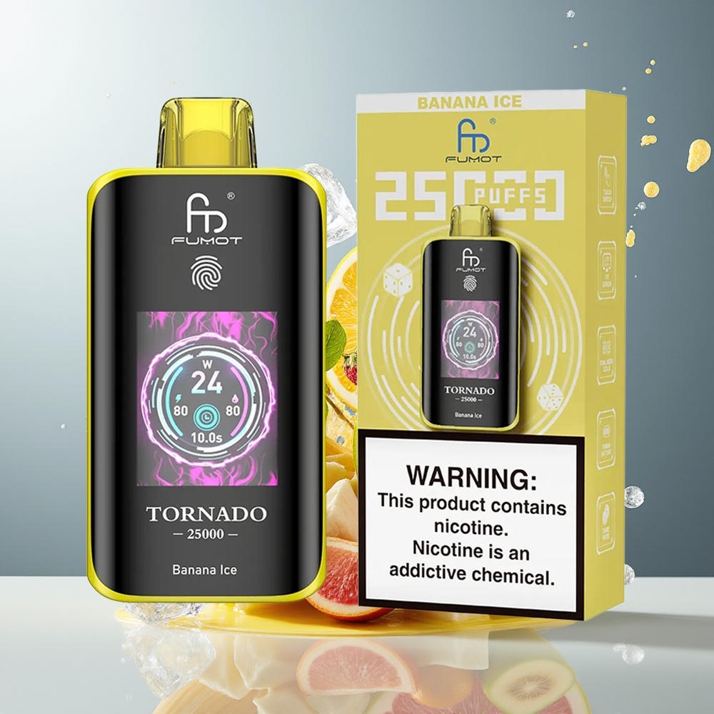 Finland tukku Fumot Tornado 25000 Puffs 700mAh Ladattava Akku 20ml Esitäytetty Nesteeaine