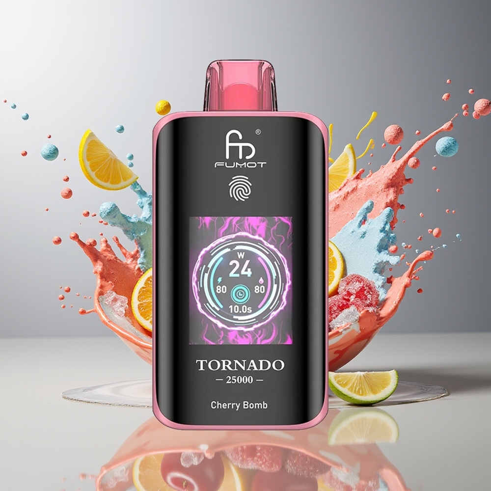 Finland tukku Fumot Tornado 25000 Puffs HD-näyttö 20ml Esitäytetty nesteeaseos