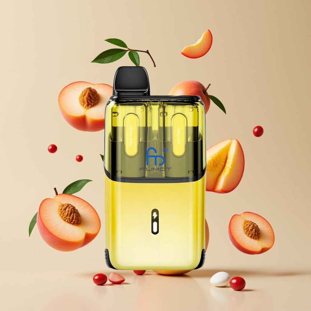 Fumot Ultra T32000 Finland tukku – 32000 tupakkaa & 800mAh Akku Kolminkertainen mango & mehukas persikka