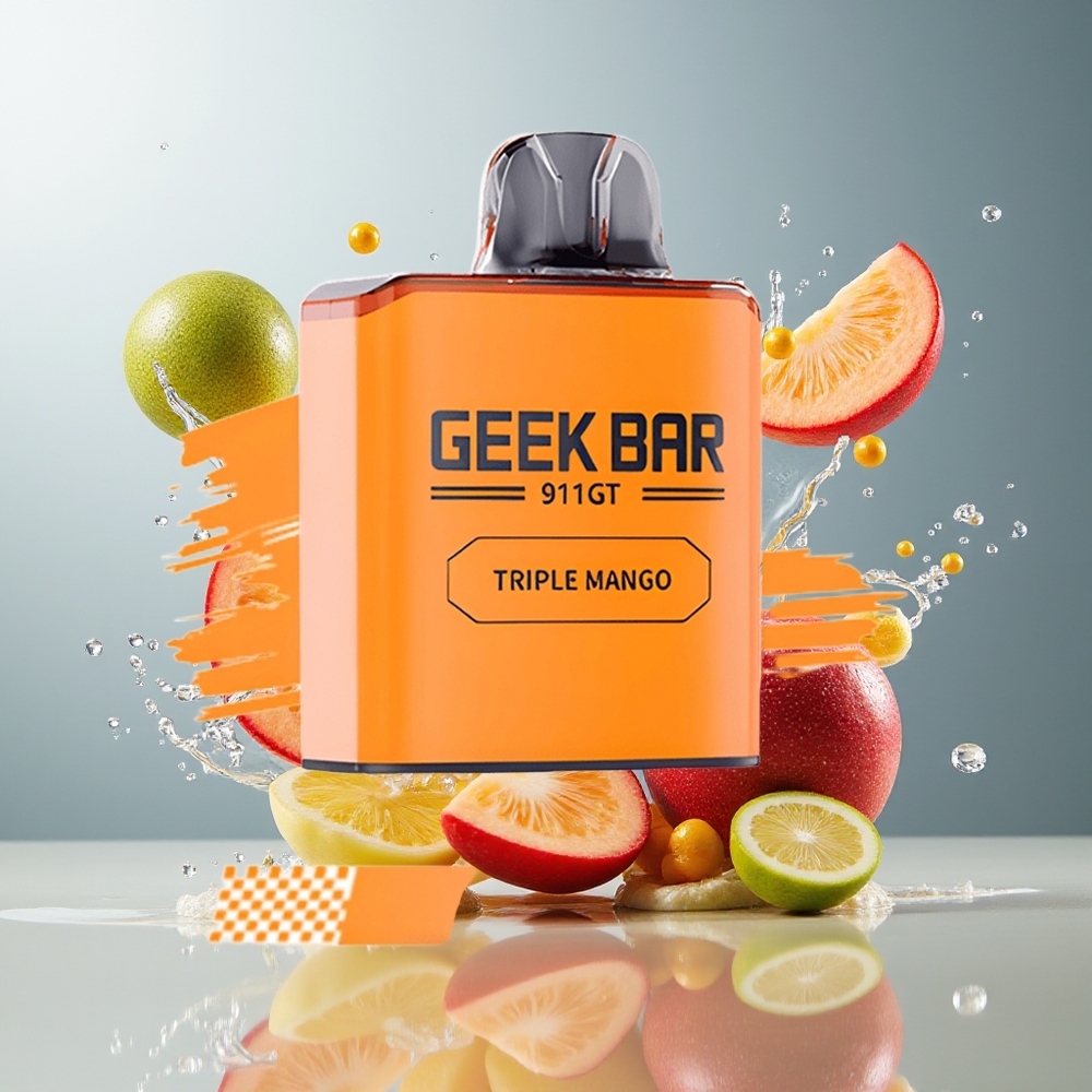 Finland tukku GEEK BAR 911 GT 16000 Puffs Kertakäyttöinen Vape - 16 000 savukertaa, 800mAh akku, Type C -lataus