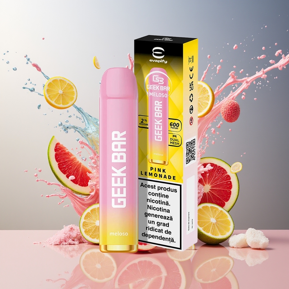 Finland tukku GEEK BAR Meloso 600 Puffia 2ml Kertakäyttöinen Vape