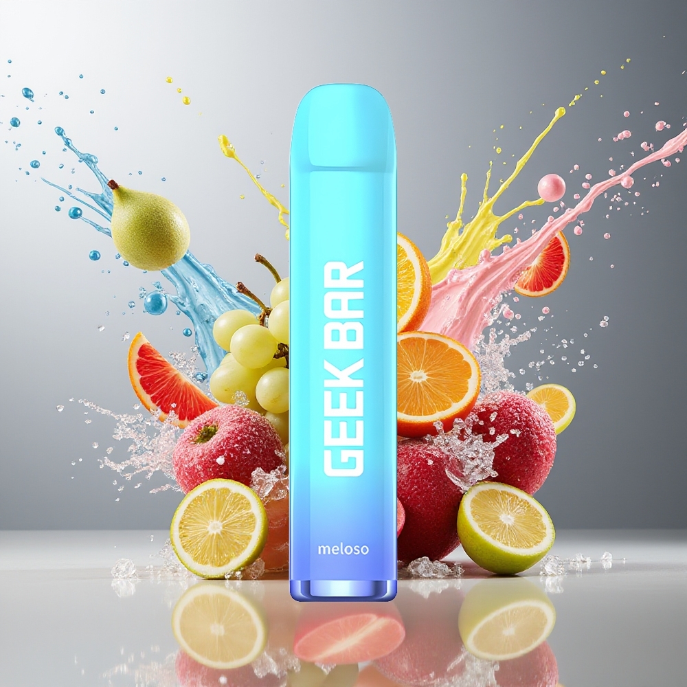 Finland tukku GEEK BAR Meloso 600 Puffs 2ml 20mg Nikotiinia Viinirypälejäätelö