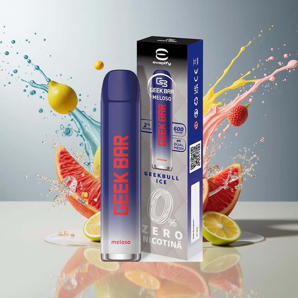 Finland tukku GEEK BAR Meloso 600 Puffs 2ml Kapasiteetti 20mg Nikotiini
