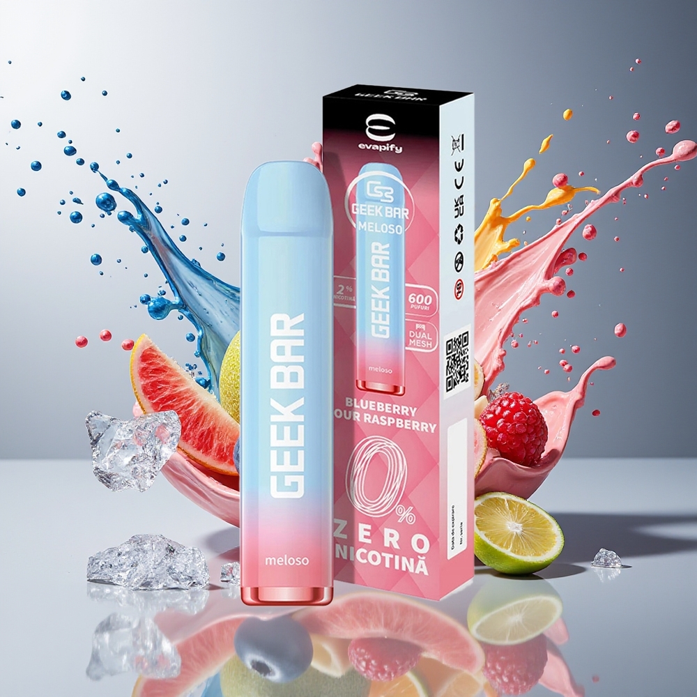 Finland tukku GEEK BAR Meloso 600 Puffs 2ml Kapasiteetti 20mg Nikotiinia