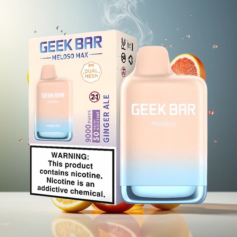 Finland tukku GEEK BAR Meloso Max 9000 Puffia USB Type-C Ladattava Kertakäyttöinen Vape
