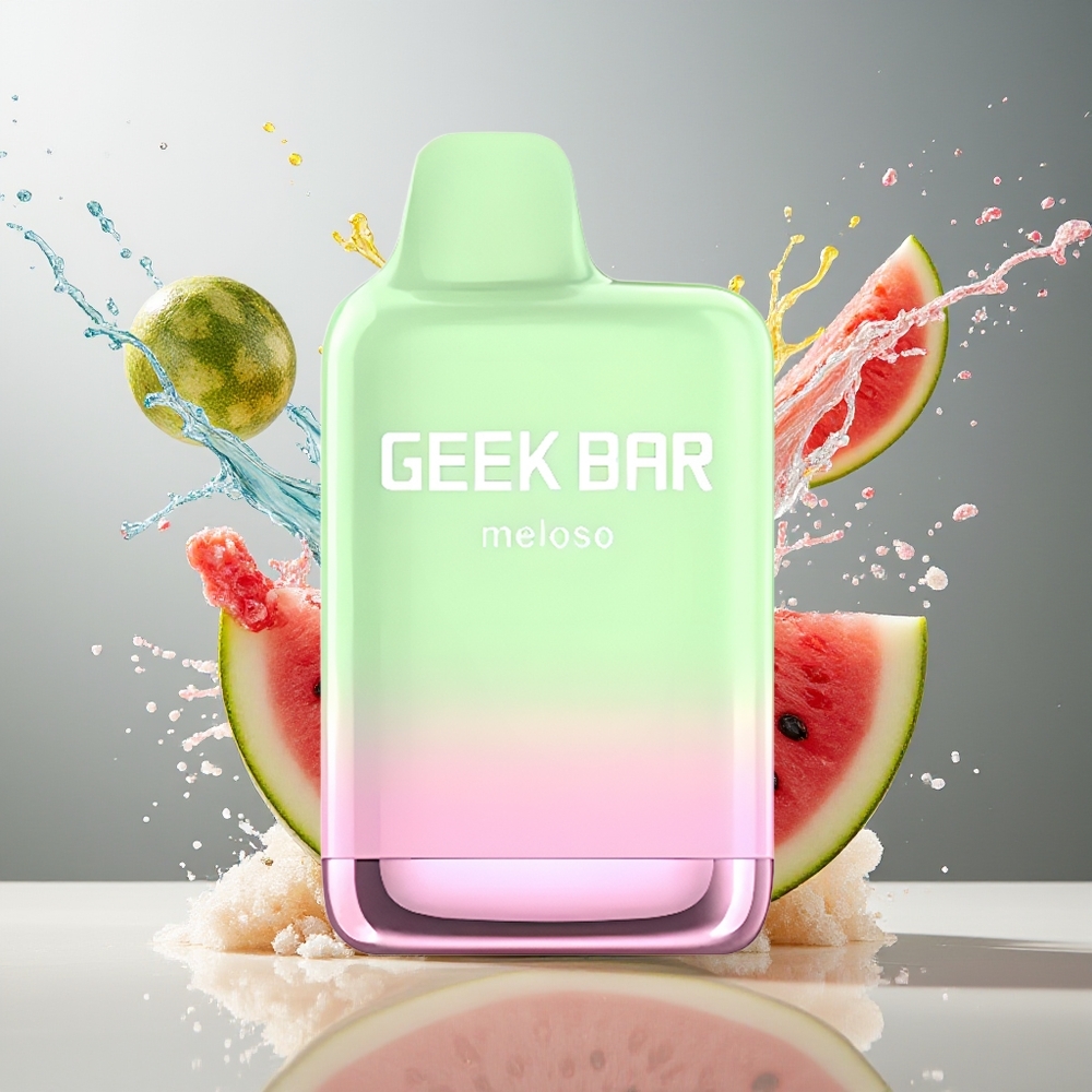 Finland tukku GEEK BAR Meloso Max 9000 Puffs 14ml 5% Nikotiinia USB Type-C