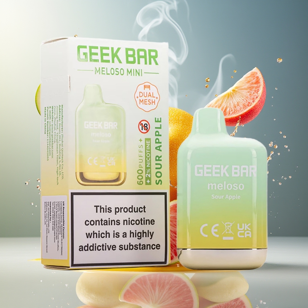 Finland tukku GEEK BAR Meloso Mini 600 Puffs Akku 550mAh / Neste 2ml