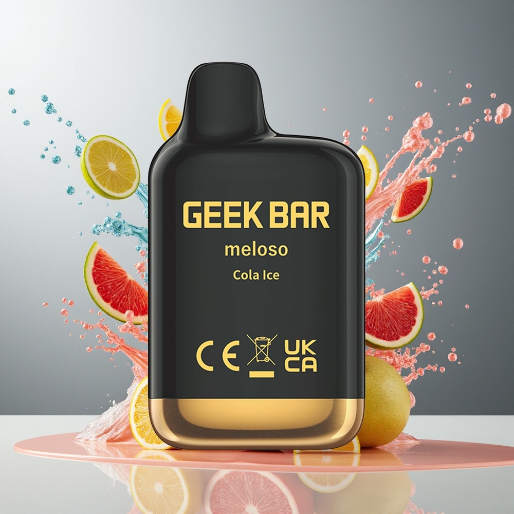 Finland tukku GEEK BAR Meloso Mini 600 Puffs Kertakäyttöinen Vape - 2ml nestemäärä, 20mg (2%) suolaneutraali nikotiini