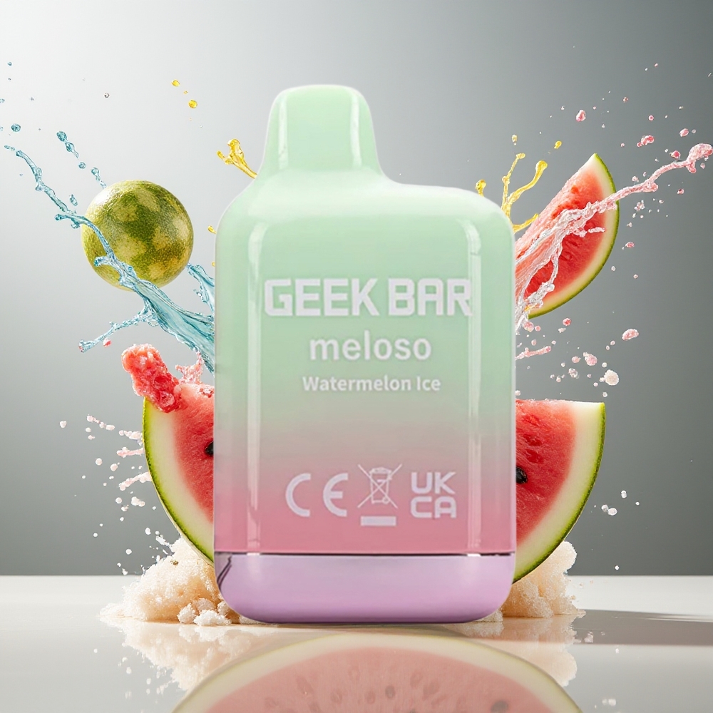 Finland tukku GEEK BAR Meloso Mini 600 Puffs Kertakäyttöinen Vape 550mAh akku 2ml nestekapasiteetti