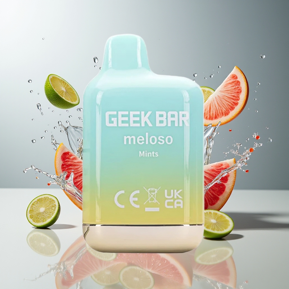 Finland tukku GEEK BAR Meloso Mini 600 Puffs Kertakäyttöinen Vape 550mAh akku 2ml nestemäärä