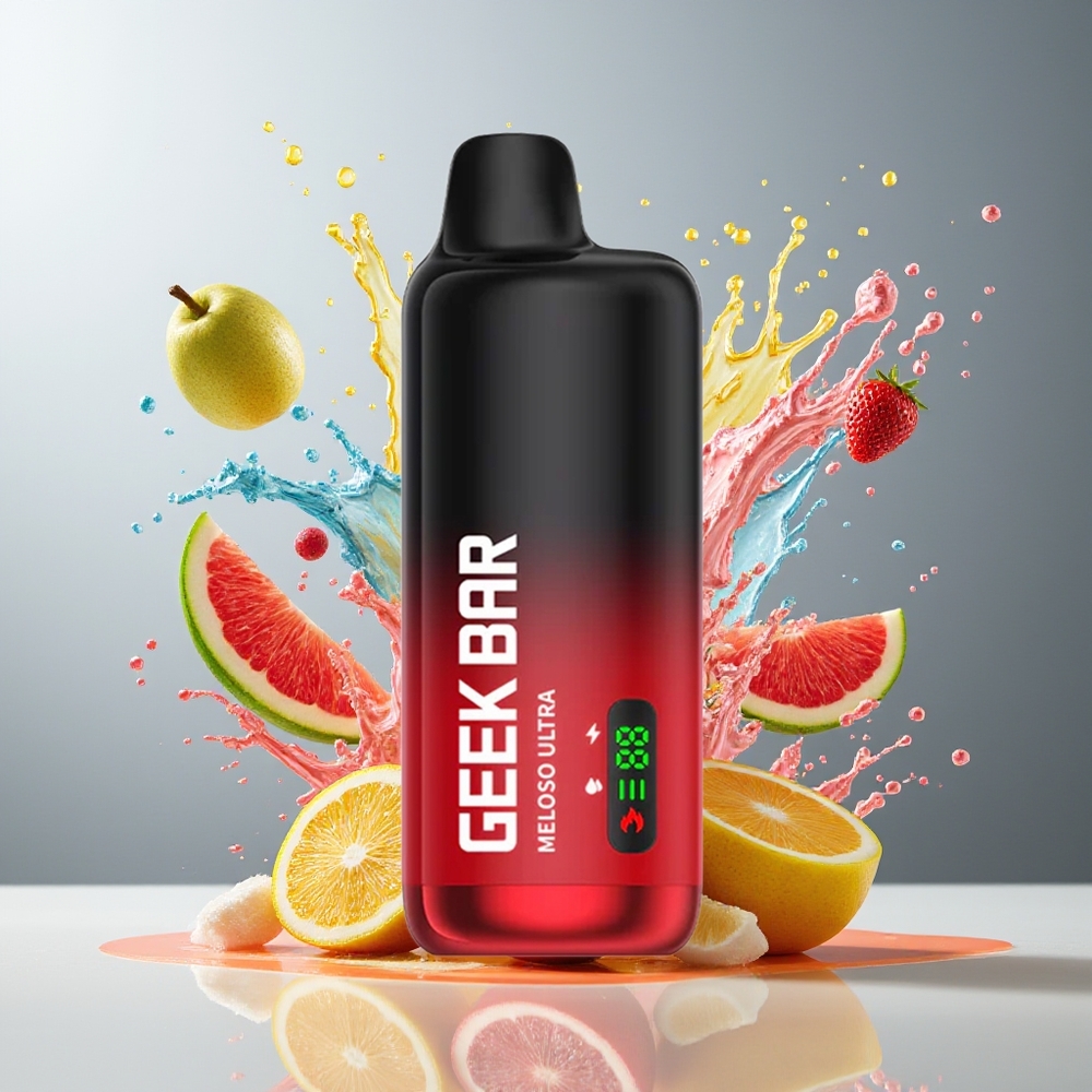 Finland tukku GEEK BAR Meloso Ultra 10000+ Puff Kertakäyttöinen Vape - 5% Nikotiinia, 630 mAh Akku