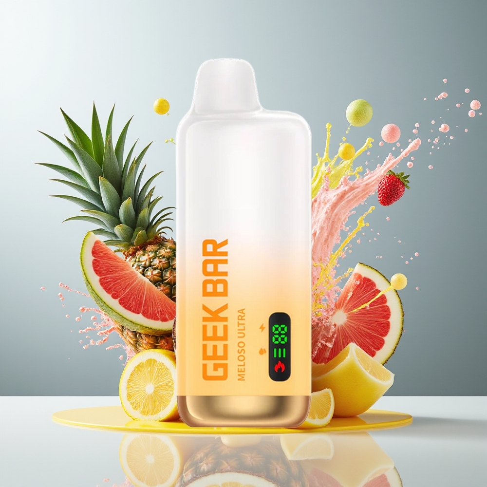 Finland tukku GEEK BAR Meloso Ultra 10000+ Puffs 5% Nikotiinia USB-C Ladattava Kertakäyttöinen Vape