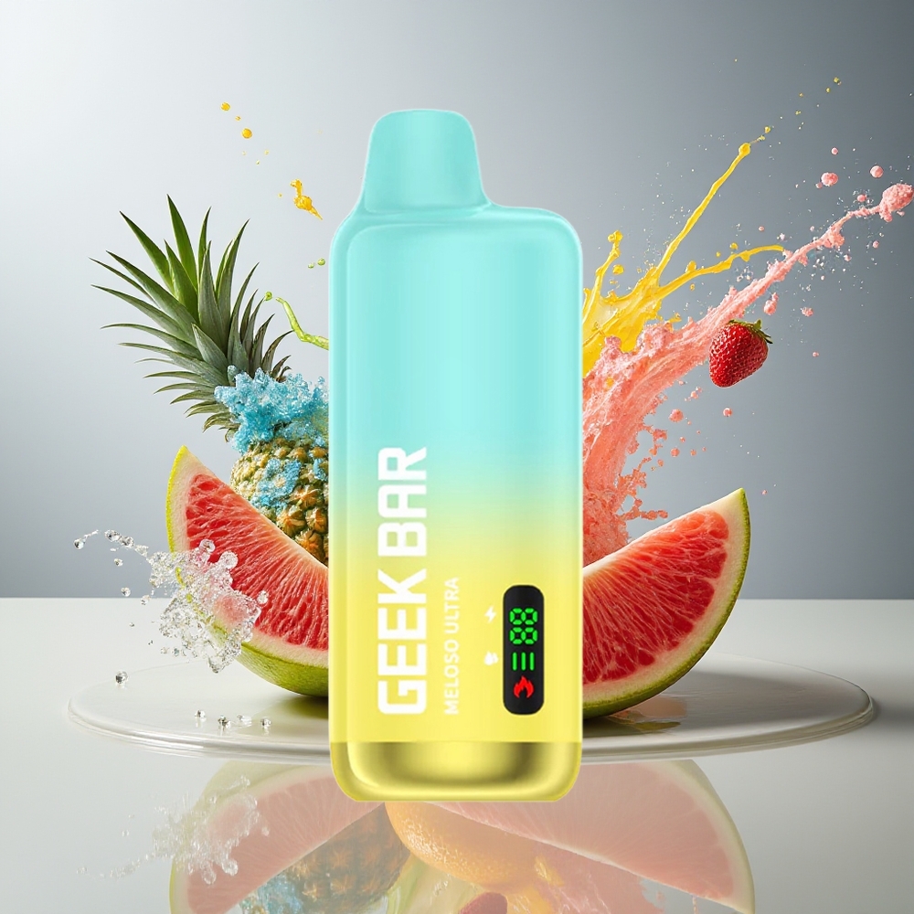 Finland tukku GEEK BAR Meloso Ultra 10000+ Puffs 5% Nikotiinia USB-C Lataus