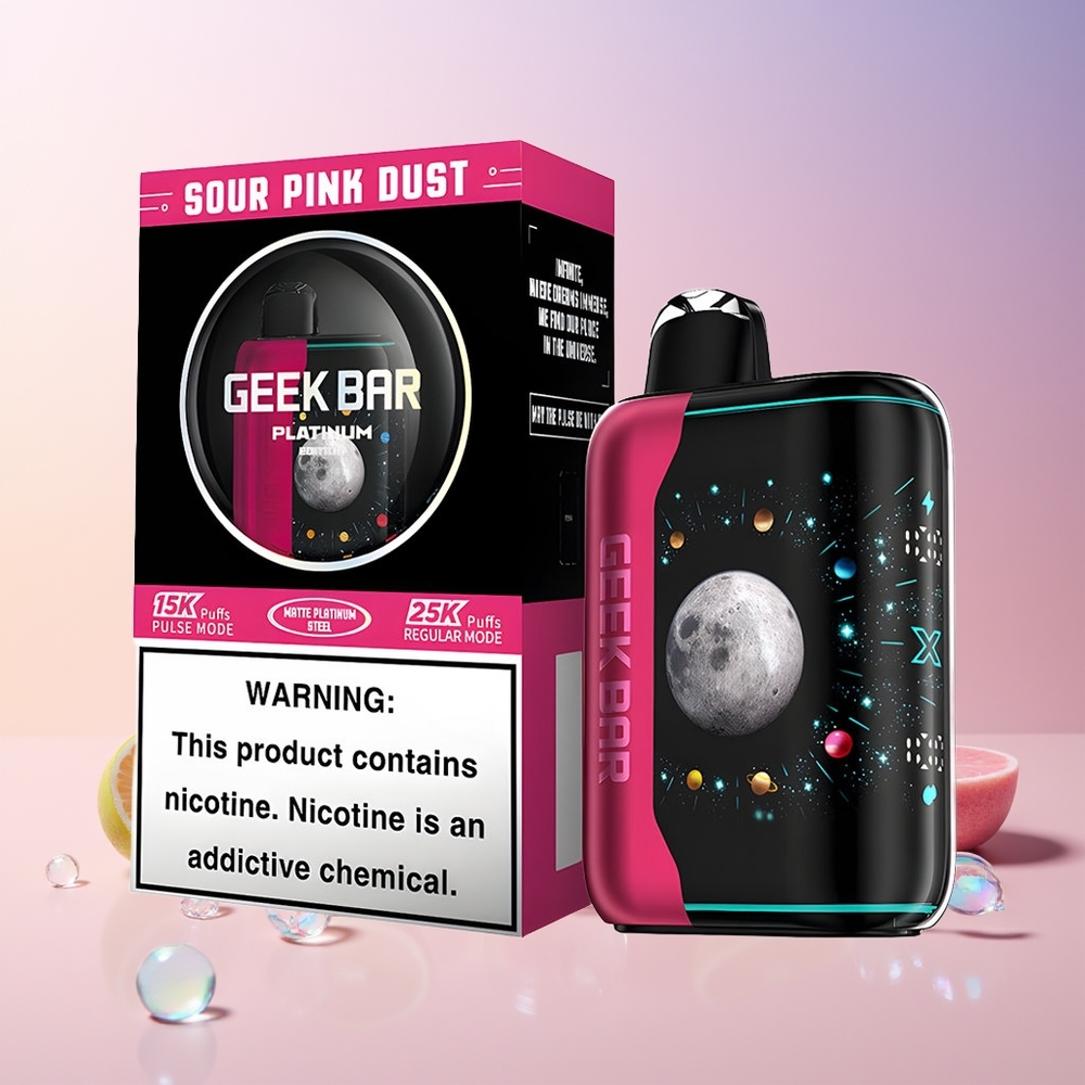 Finland tukku GEEK BAR Platinum Edition – Jopa 25000 imahdusta – Nopea lataus USB-Type C -llä