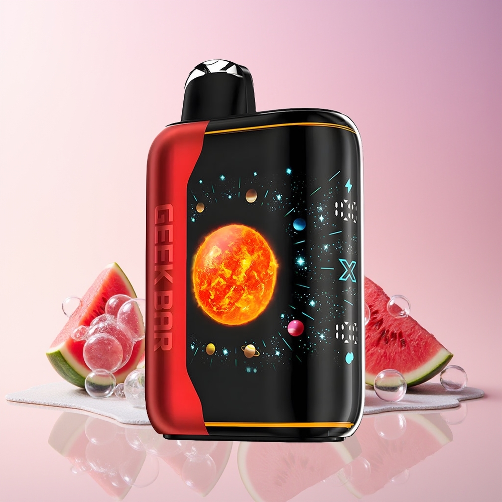 Finland tukku GEEK BAR Platinum Edition - Jopa 25000 savutusta (Regular Mode) - 20mL E-nestettä Vesimelonijäätelö