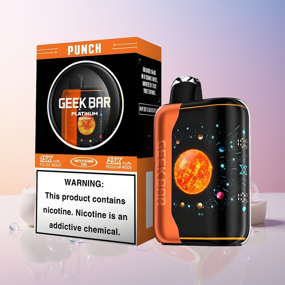 Finland tukku GEEK BAR Platinum Edition - Jopa 25000 savutusta Tavallisella tilalla - 20mL E-nestettä