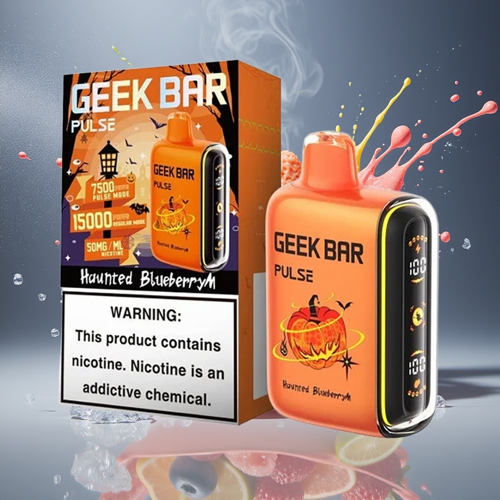 Finland tukku Geek Bar Pulse 15000 Iskunpituus - 16ML Nestemäinen Nikotiini 5% - Säädettävä Ilmanvirtaus