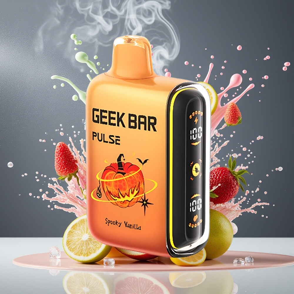 Finland tukku Geek Bar Pulse 15000 Iskunpituus - 16ML Nestemäinen Nikotiini 5% - Säädettävä Ilmanvirtaus