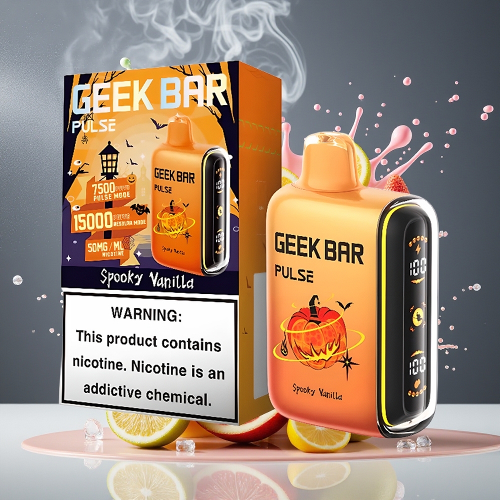 Finland tukku Geek Bar Pulse 15000 Iskunpituus - 16ML Nestemäinen Nikotiini 5% - Säädettävä Ilmanvirtaus