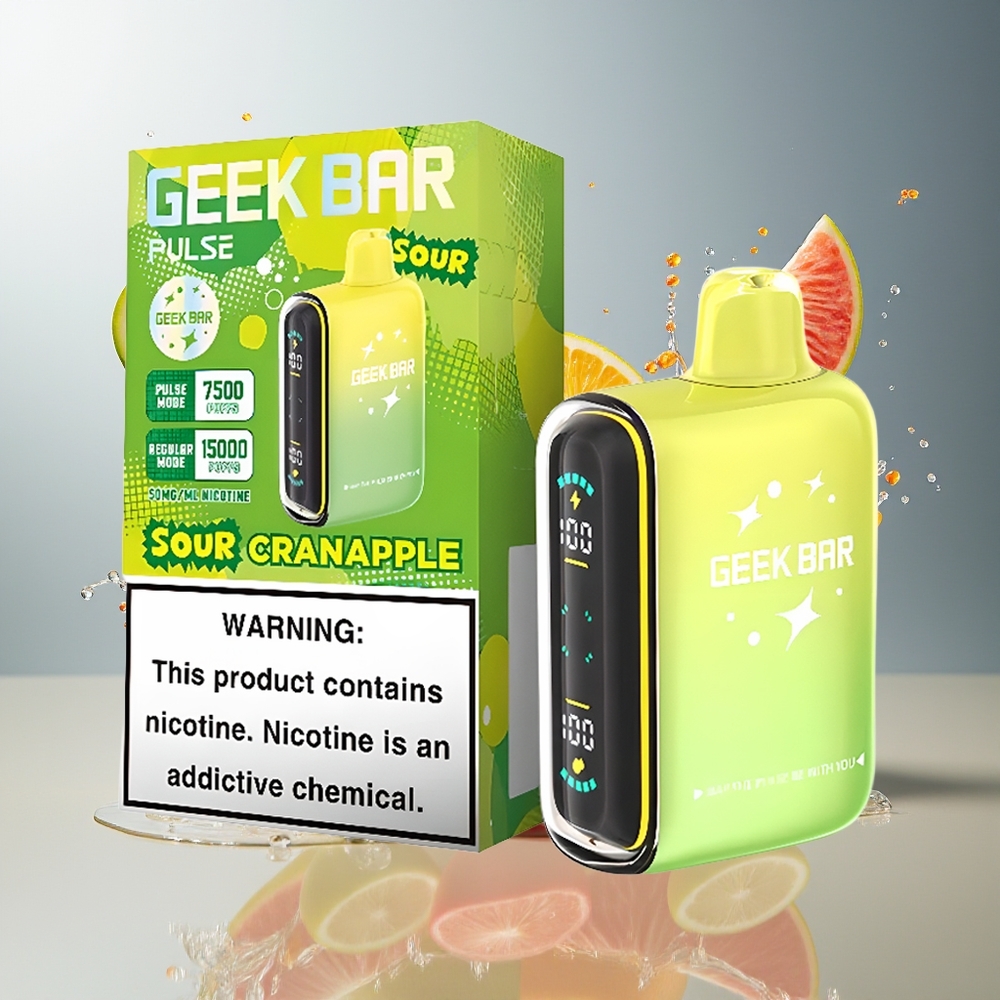 Finland tukku Geek Bar Pulse 15000 Puffs 15000 tupakointikertaa 16ML nestemäistä 5% nikotiinia