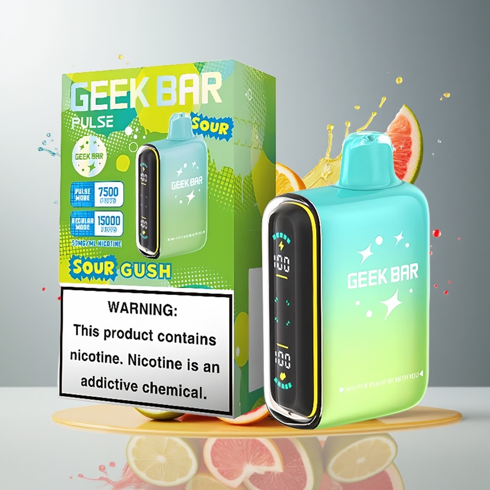Finland tukku Geek Bar Pulse 15000 Puffs 15000 tupakointikertaa 16ML nestemäistä 5% nikotiinia
