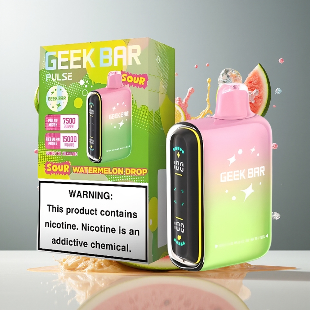 Finland tukku Geek Bar Pulse 15000 Puffs 15000 tupakointikertaa 16ML nestemäistä 5% nikotiinia