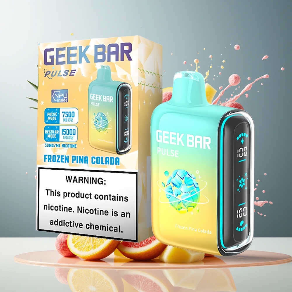 Finland tukku Geek Bar Pulse 15000 Puffs 16ML Nestemäistä 5% Nikotiinia
