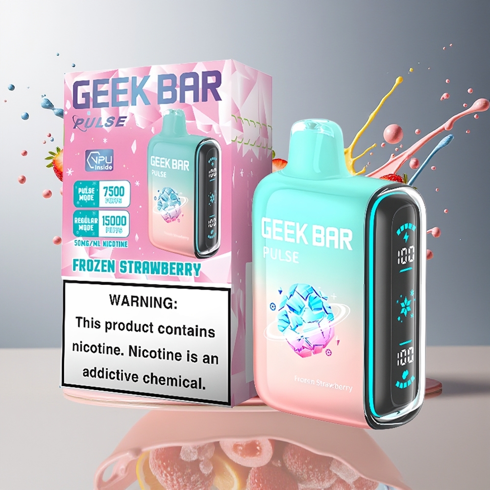 Finland tukku Geek Bar Pulse 15000 Puffs 16ML Nestemäistä 5% Nikotiinia