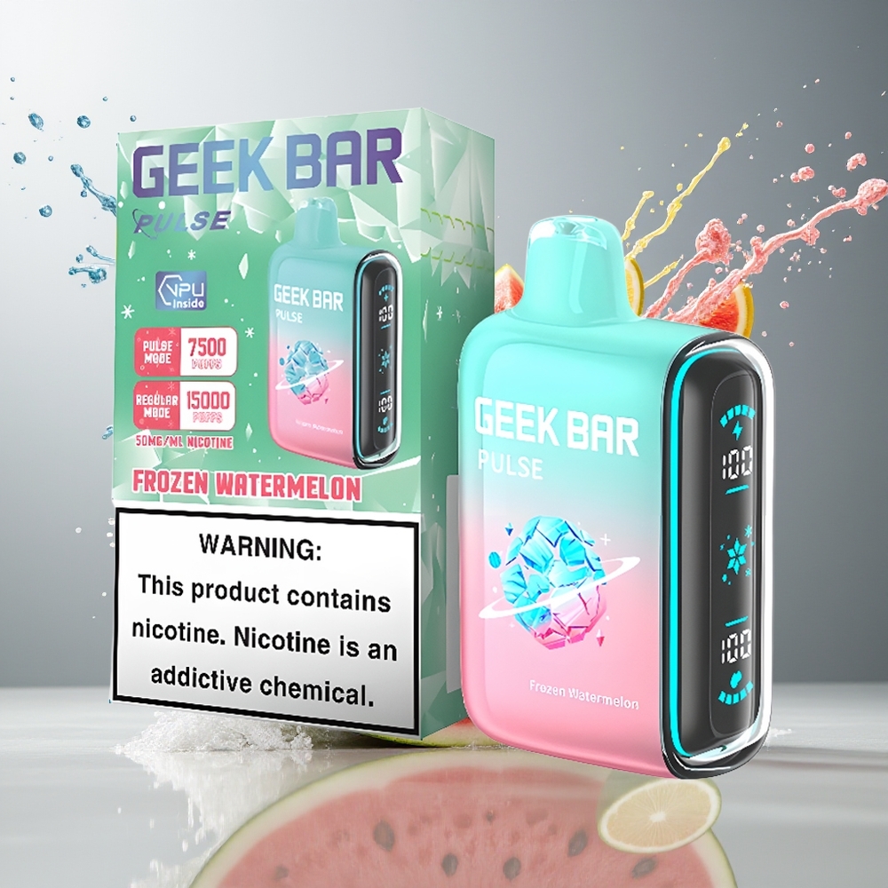 Finland tukku Geek Bar Pulse 15000 Puffs 16ML Nestemäistä 5% Nikotiinia