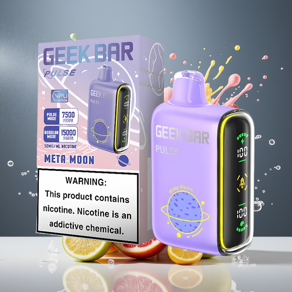 Geek Bar Pulse Finland tukku 15 000 Tupakointikertaa - 16ML Nestemäistä - USB Type-C