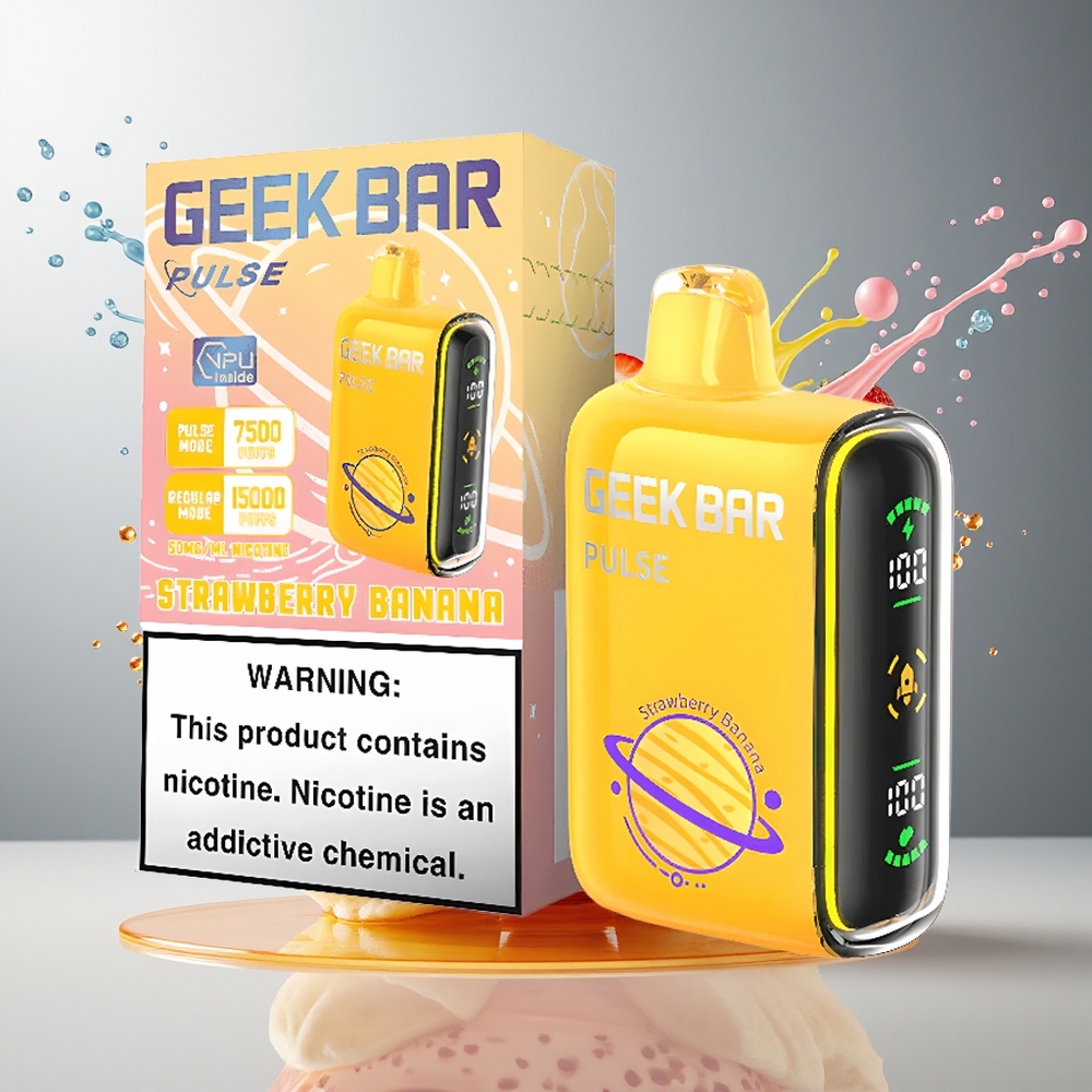 Geek Bar Pulse Finland tukku 15 000 Tupakointikertaa - 16ML Nestemäistä - USB Type-C