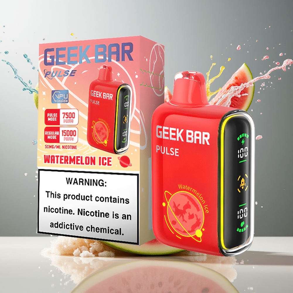 Geek Bar Pulse Finland tukku 15 000 Tupakointikertaa - 16ML Nestemäistä - USB Type-C